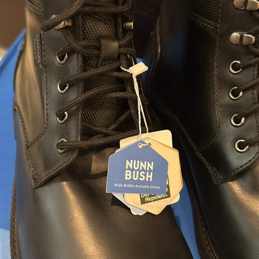 Men’s size 14 Nunn Bush black genuine leather boots. - Picture 2 of 5